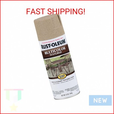 Rust-Oleum 223524 Stops Rust Multi-Color Textured Spray Paint, 12 oz, Desert Bis