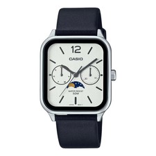 CASIO MTP-M305L-7AV MOONPHASE QUARTZ ANALOG WHITE DIAL WATCH