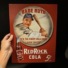 16" Vintage Style Babe Ruth Baseball Red Rock Cola Advertising Sign — photo 2