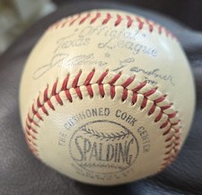 Texas League Spalding Baseball & Bag
