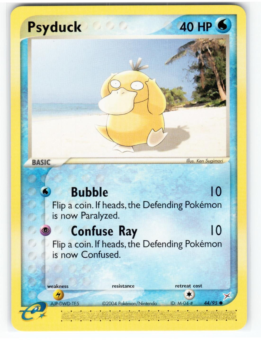 Psyduck 44/95 Common Team Magma vs Team Aqua Pokemon Near Mint