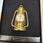 Vintage Timex Gold Railroad Lantern Mini Clock Japan Movement in Original Box — photo 2