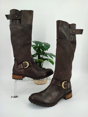 Timberland Women's Earthkeepers Bethel Brown Leather Zipper Boots Size 7.5M US