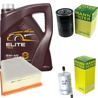 Inspektionspaket 5L Mannol Elite 5W-40 FüR Skoda Fabia I Combi 2.0 Seat Ibiza