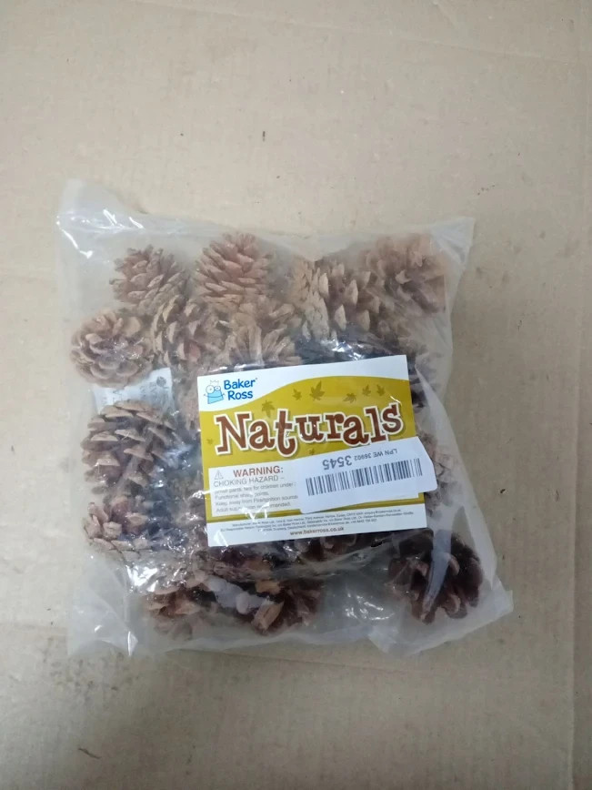 Baker Ross AF923 Natural Pine Cones Ideal Arts & Crafts Projects Decoration New