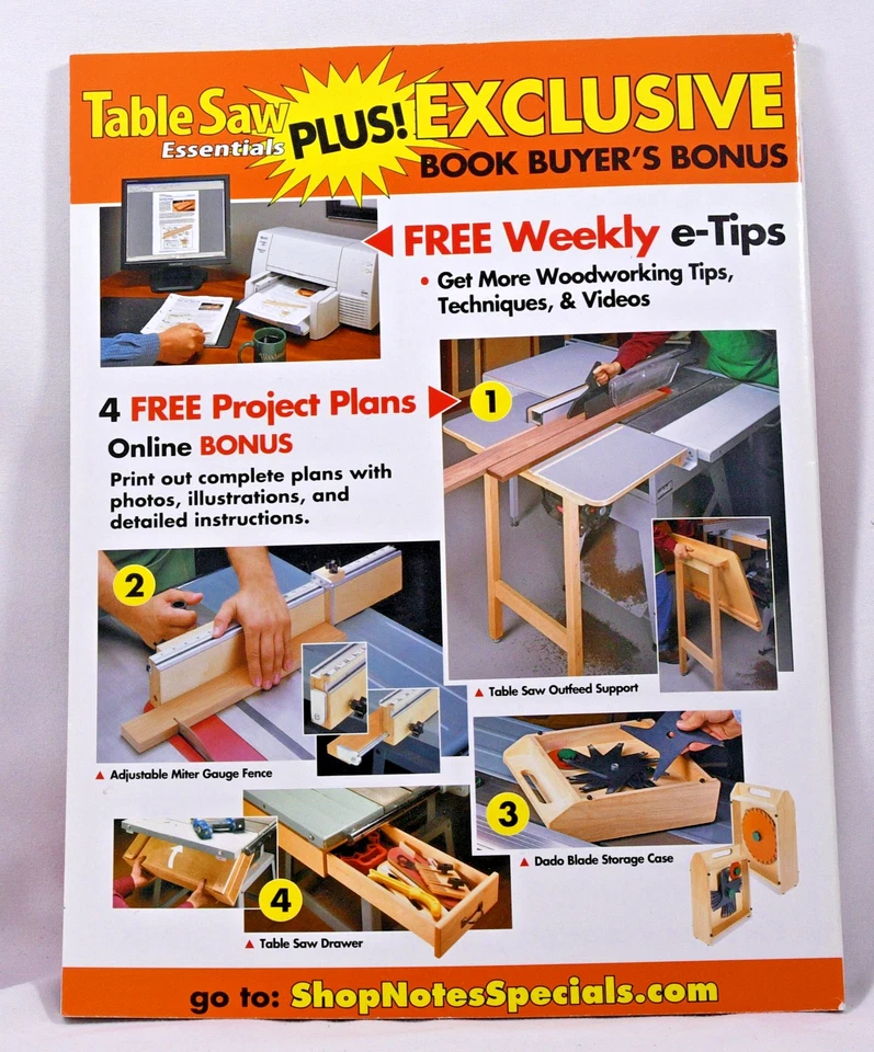 Shopnotes Special Collector's Edition Table Saw Essentials Bonus Wood Best Jigs - Image 2 of 3