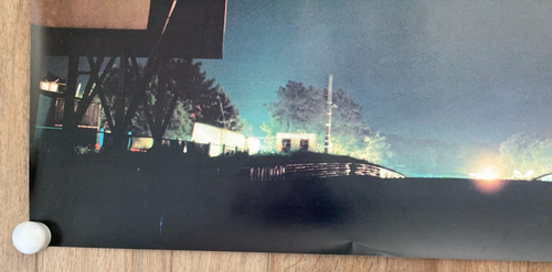 Vintage 1970s Le Mans Dunlop Bridge Poster F1 Racing 24" x 36" - Picture 8 of 10