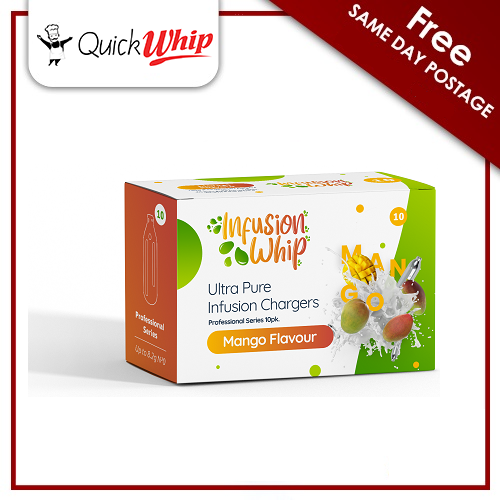 100 Cream Chargers InfusionWhip Mango Flavour- 10 PACK X 10 8.2g Infused - Picture 1 of 12