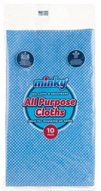 10x Minky All-Purpose Absorbent Kitchen Shower Wiping Washing Cleaning Cloths