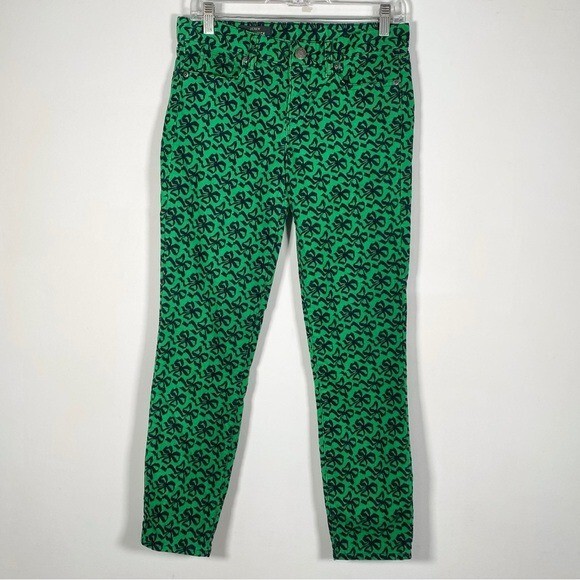 J. Crew Women's Size 27 Bow Print Corduroy Toothpick Pants | eBay