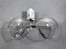 Womens Fashion Aviator Oversized Sunglasses Clear Lenses Gold Frame