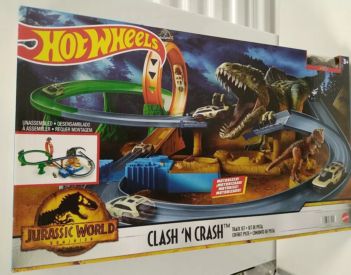 Pistas Hot Wheels Dinossauro Jurassic World Clash 'N Crash