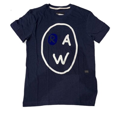 G-STAR Herren T-Shirt Dk Saru blau meliert APOUR R S/S UVP £30