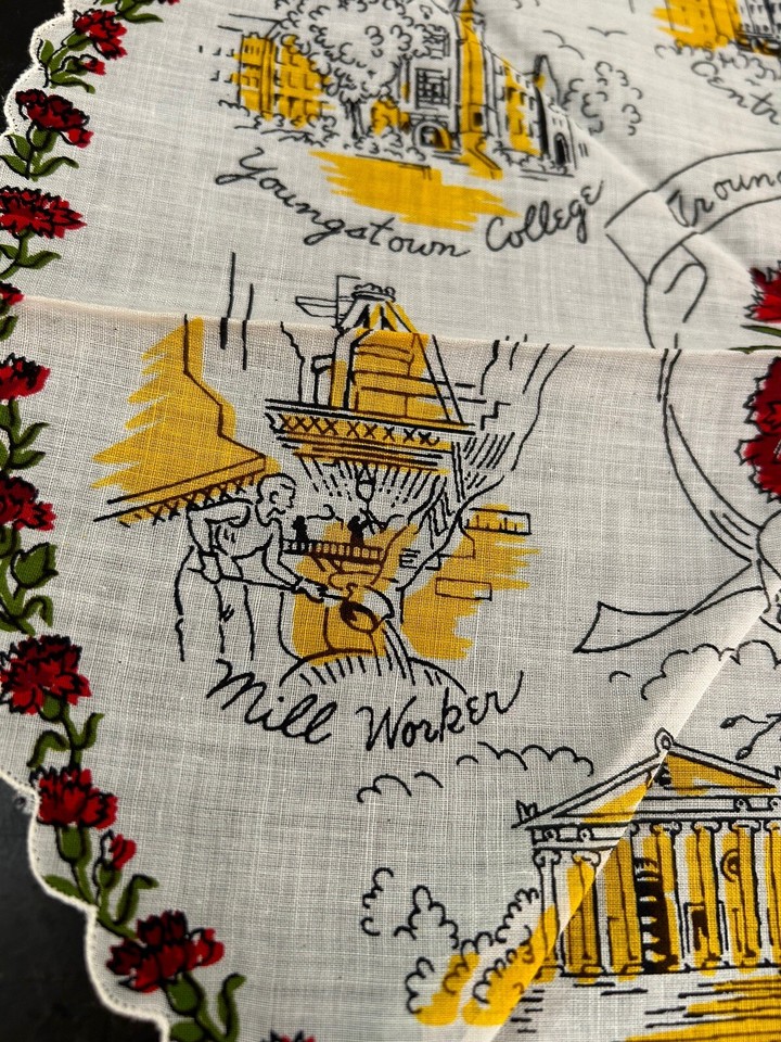 RARE ANTIQUE YOUNGSTOWN OHIO ROUND LIBRARY COLLEGE BUTLER PARK MILL