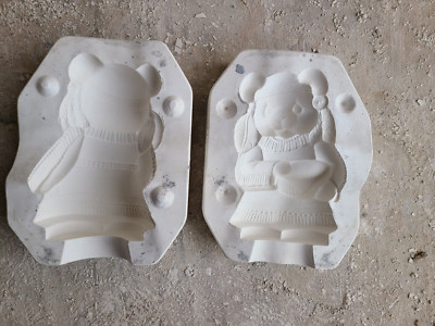 Girl Indian Bear Clay Magic Ceramic Casting Mold
