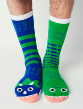 ADULT T-REX  TRICERATOPS SOCKS