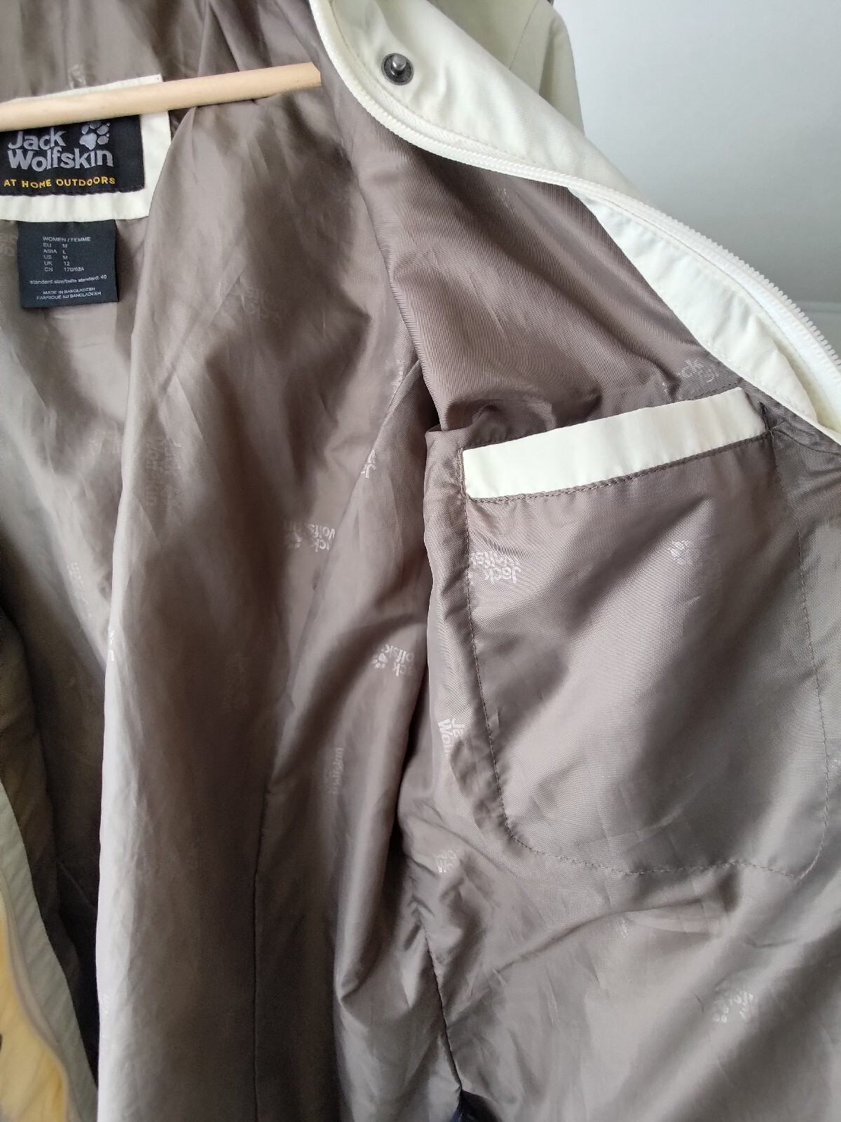 Jack Wolfskin Women's Kimbey Parka jacket, White Sand, size 12 image 8
