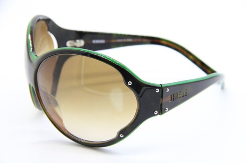 VERSUS 6055 715/13B BROWN GREEN AUTHENTIC SUNGLASSES  FRAMES 69-11