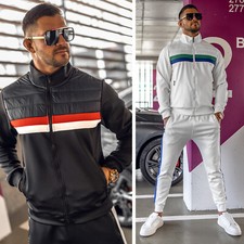 Trainingsanzug Jogginganzug Sweatshirt Sporthose Motiv Print Herren BOLF Sport