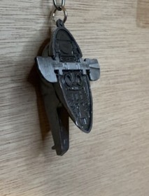 Star Wars Boba  Fett Mandalorian Slave 1 One Minifigure Metal Keychain