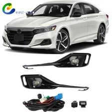 For 2021 2022 Honda Accord LED Front Fog Lights Lamps Kit Passenger+Driver Side