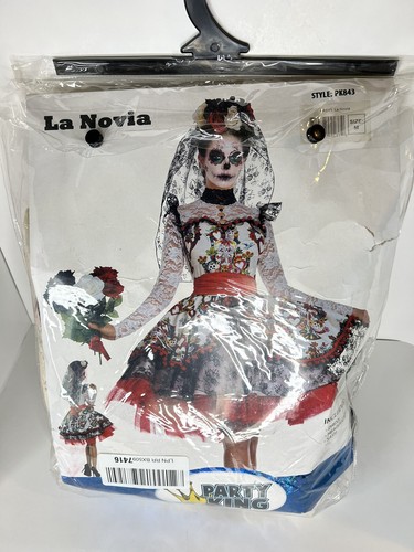 Party King La Novia Day of the Dead Sugar Skull Adult Costume