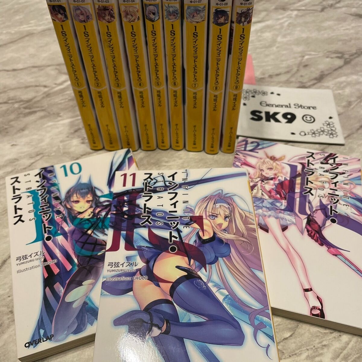 IS INFINITE STRATOS Novel Set 1-12 IZURU YUMIZURU Book Overlap Ver.