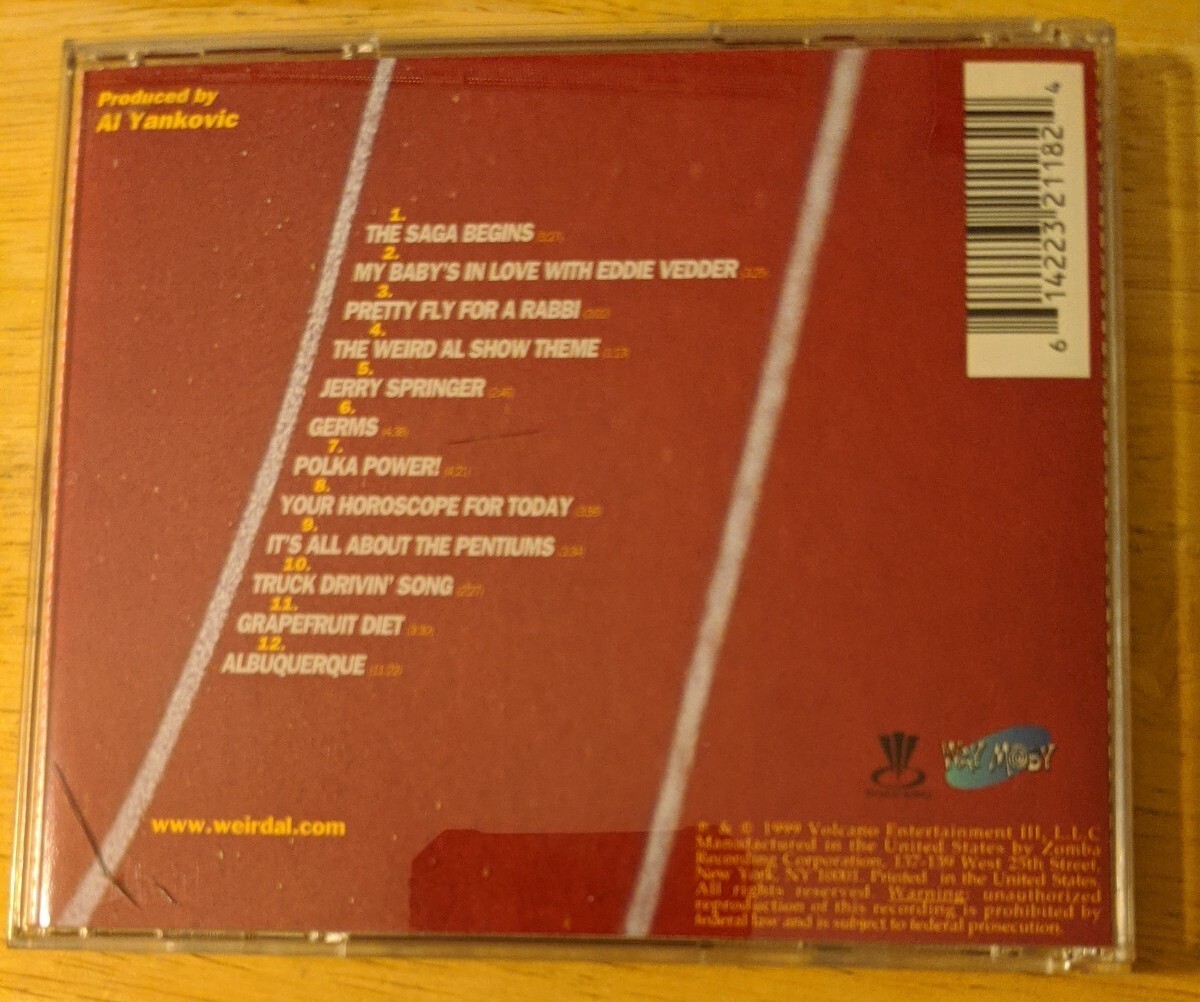 Running with Scissors by Weird Al Yankovic (CD, Jun-1999, Volcano