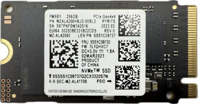 Samsung PM9B1 256GB M.2 NVMe SSD PCIe 4.0 x4 2242 PC Laptop Notebook Festplatte