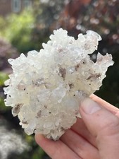 White Apophyllite Pink Apophyllite Rare Cluster AAA+ 220g 19