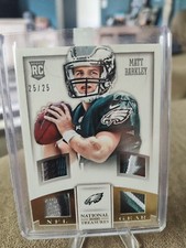2013 National Treasures NFL Gear Materials Quad /25 Matt Barkley #26 Rookie RC