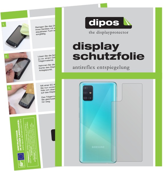 6X Schutzfolie FüR Samsung Galaxy A71 RüCkseite Matt Displayschutzfolie Folie-image