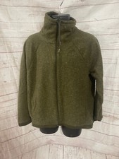 Women’s Khaki Mock Neck Drawstring Mock Neck Full Zip Soft Shell Jacket Size XL
