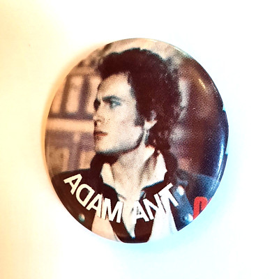 Vintage ADAM ANT Pinback Button 1980’s Licensed ORIGINAL Badge New Wave ...