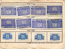 Romania, 1977-1979, TV Subscription Card - Revenue Fiscal Stamps Cinderellas