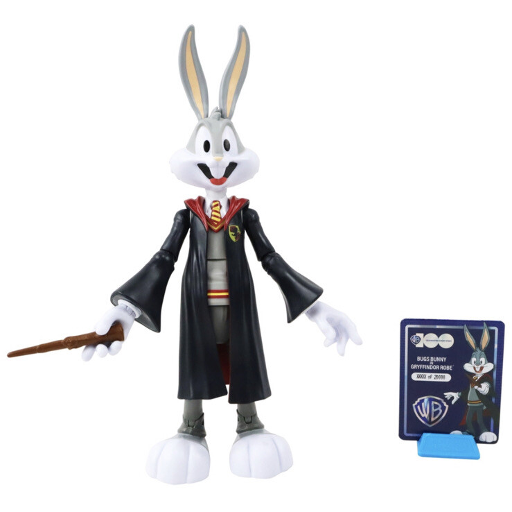 Bugs Bunny In Gryffindor Harry Potter Robe Action Figure Warner