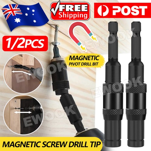 2x Pivot Drill Bit Holder Steel Impact Pivoting Swivel Screw Drill Bits eBay