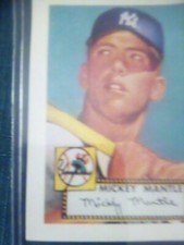 Mickey Mantle reprint rookie baseball card