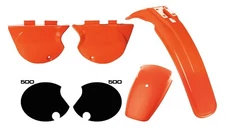 Complete Side Cover Fender Decal Set For YAMAHA 1979 TT500 EL TORO Orange 4-036