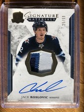 2017-18 The Cup Signature Materials Auto Patch JACK ROSLOVIC RC 25/99 🔥3 colour