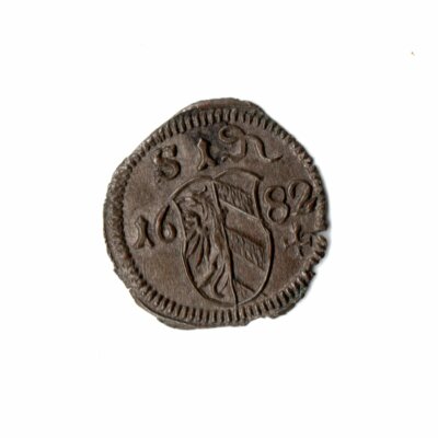 1 Pfennig 1682 Nürnberg Nuremberg - ERHALTUNG - (ror007)