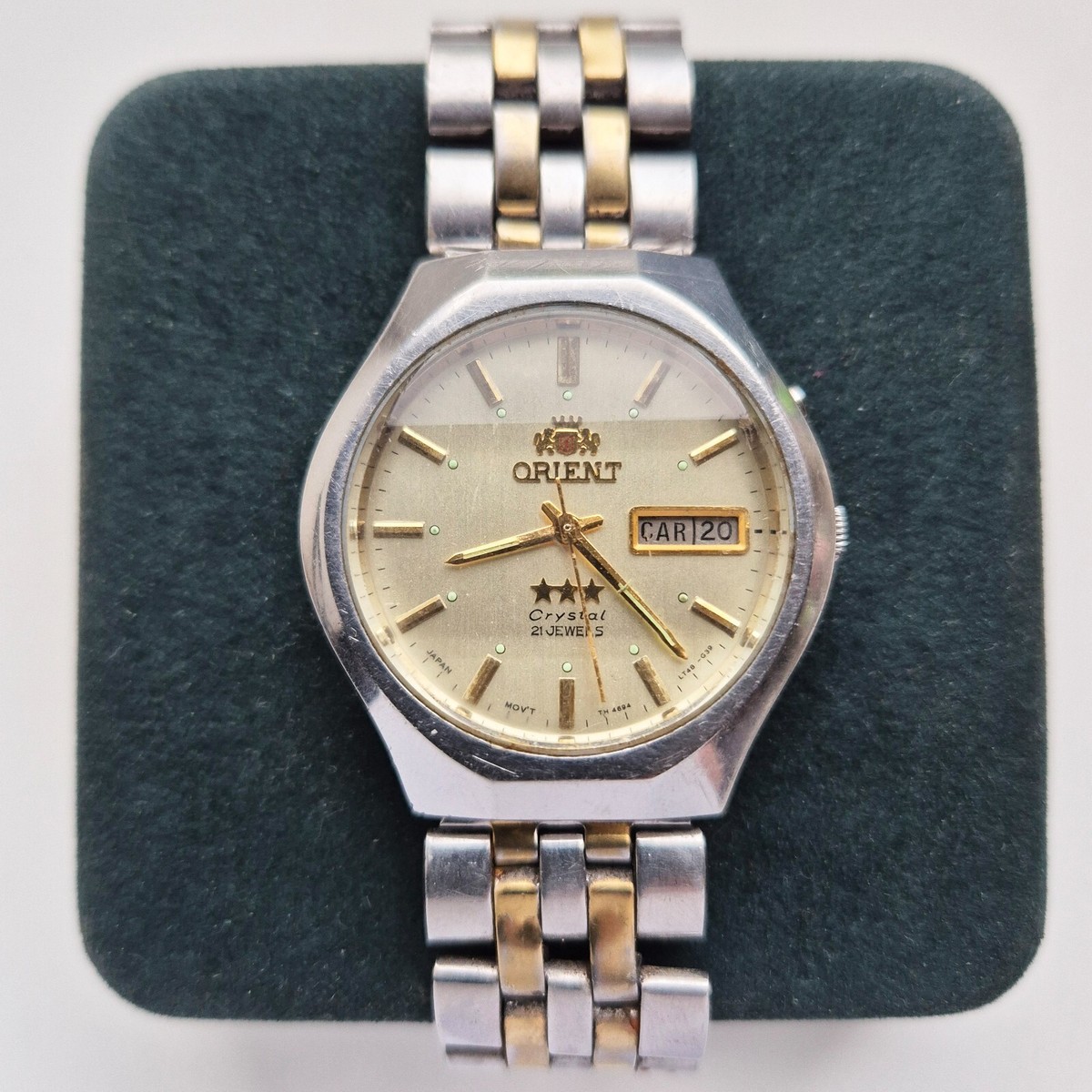 Vintage ORIENT tristar 3 star AAA crystal CA 469LT4 8A Japan Men