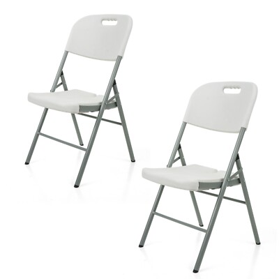 Robuste klappbare Kunststoffstühle Indoor Outdoor Garten Picknick Camping Stuhl