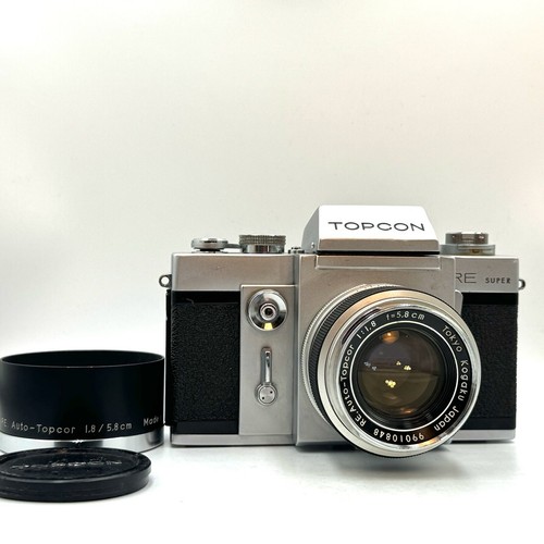 Topcon RE Super 35 mm Filmkamera + RE Auto-Topcor 58/1,8 Objektiv aus JAPAN METER OK