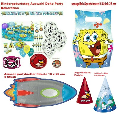 SpongeBob Schwammkopf Patrick Kindergeburtstag Auswahl Deko Party Dekoration 