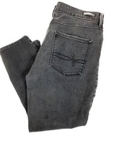 Levi  s Denizen Jeans  14S Black  Cotton Stretch  High Rise Ankle Skinny EUC