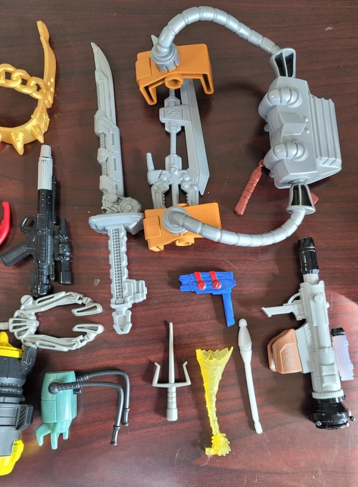 Lote de figuras de acción aleatorias de juguete y accesorios armas Imaginext Rangers Super Hero Foto 4 de 4