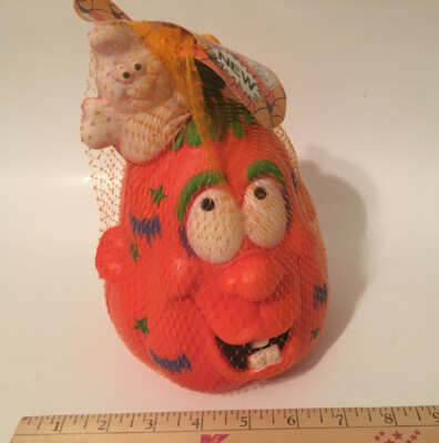 Vintage Dan Dee 1989 Halloween Decor Foam Jack-o -Lantern Original Net & Tag