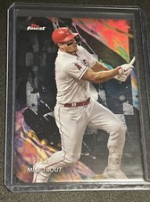 2024 Topps Finest #101 Mike Trout UNCOMMON BLACK REFRACTOR  12/15 SSP LA Angels