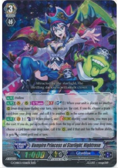CARDFIGHT VANGUARD VAMPIRE PRINCESS OF STARLIGHT NIGHTROSE G